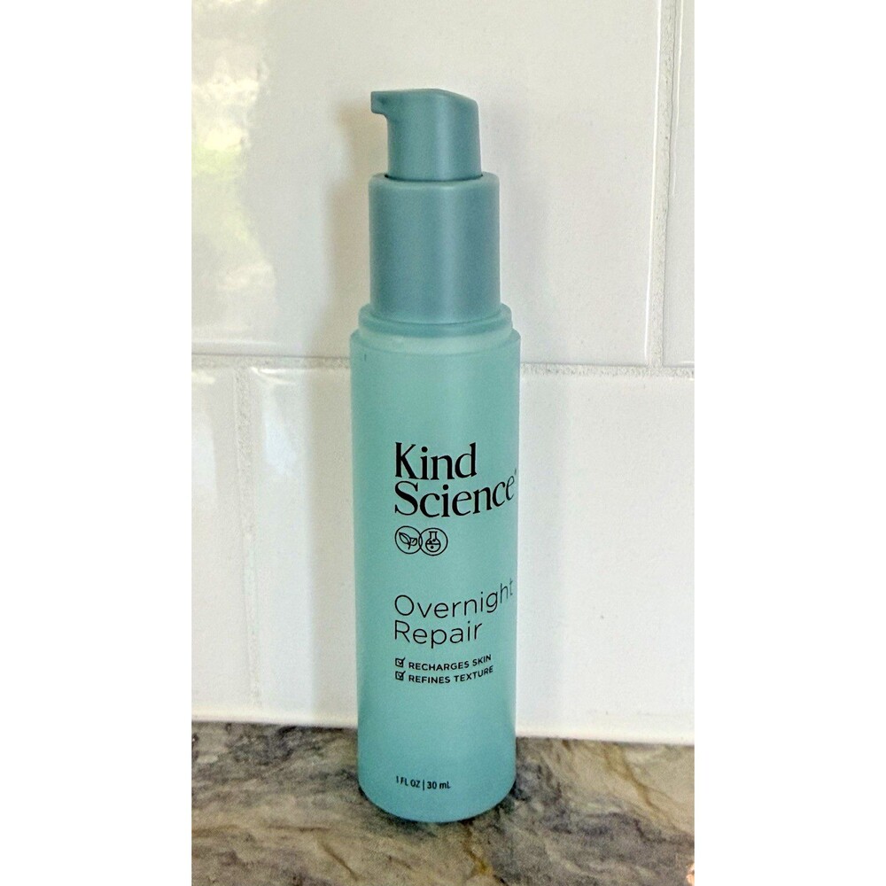 Kind Science Overnight Repair Serum w/Shea Butter Rejuvenates Recharges 1oz New